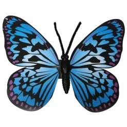 2 Mariposas Deco Azul 50 Cm