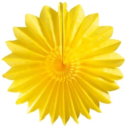 Abanicos Decorativos Amarillo Ø 67 Cm
