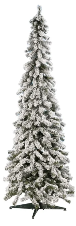 Abeto Artificial, Estrecho, Cubierto De Nieve 180 Cm