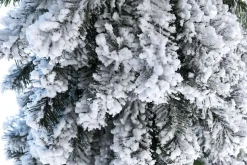 Abeto Artificial, Estrecho, Cubierto De Nieve 240 Cm