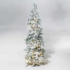 Abeto De Invierno, Abeto Artificial De Luvi Con Nieve Con Luz LED, 160 Cm