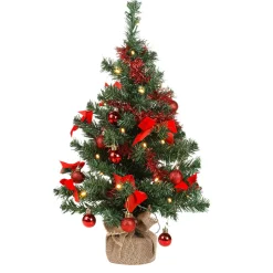 Abeto Decorativo LED En Bolsa De Yute 60 Cm