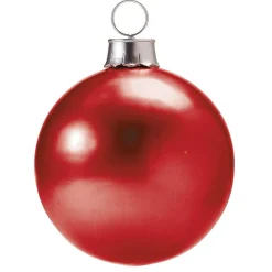 Adorno Navideño, 60 Cm Ø, Rojo, Dorado