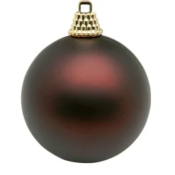 Adorno Navideño Marrón Mate, 6cm-24 Piezas