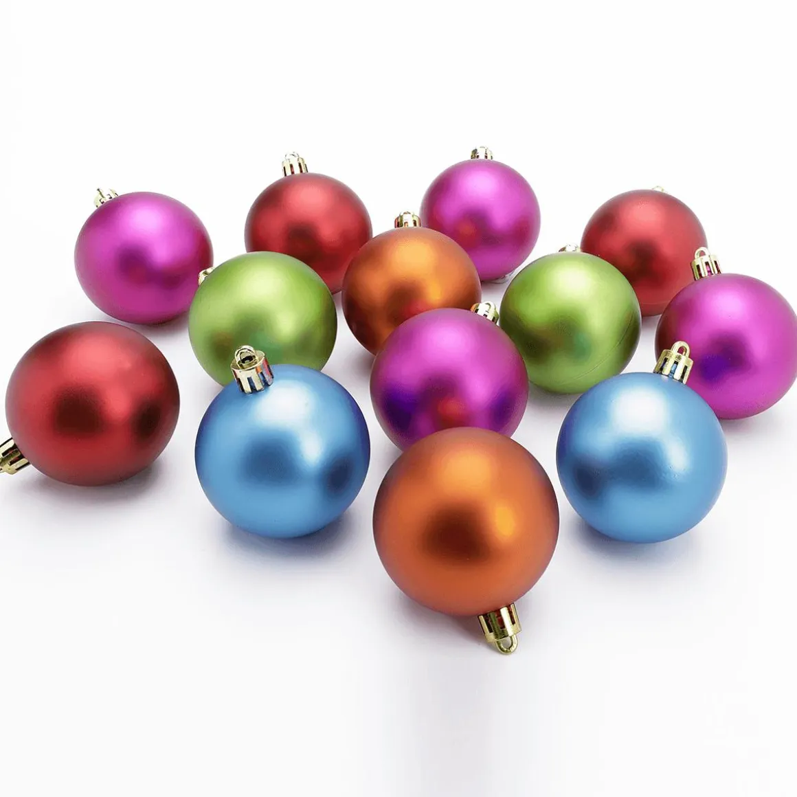 Adornos Navideños De Plástico, Colores Surtidos