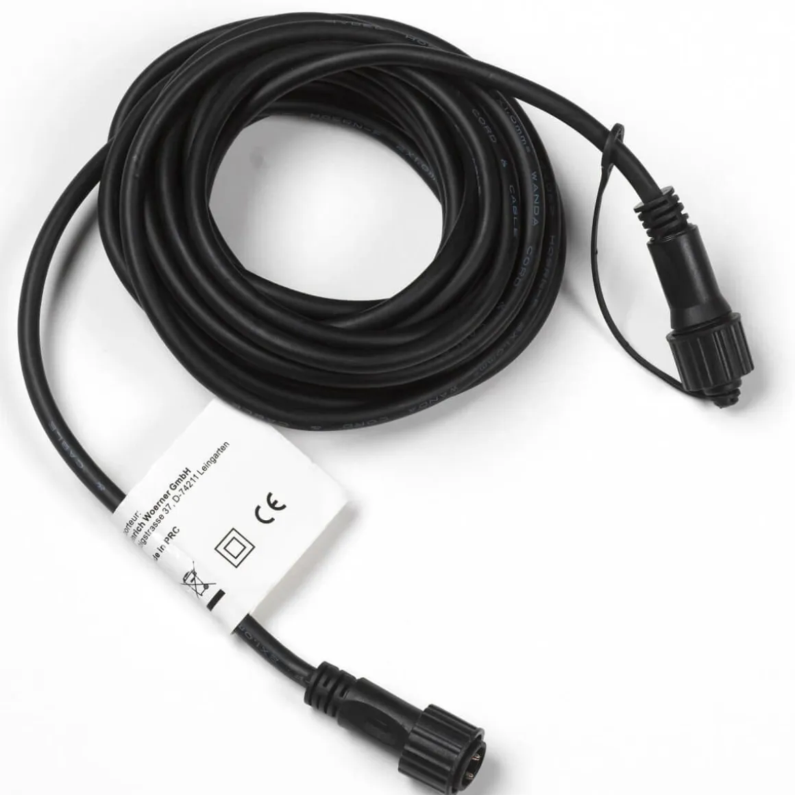 Alargador Para LED Profi System, 5 M, Negro