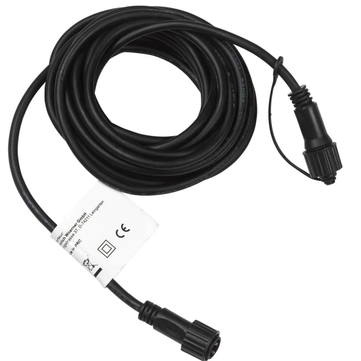 Alargador Para LED Profi System, 5 M, Negro