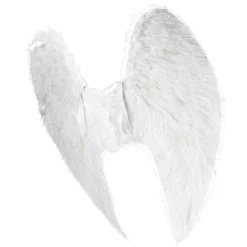 Alas De ángel Blancas Con Plumas, Longitud 120 Cm