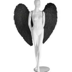 Alas De ángel Negras Con Plumas, Longitud 120 Cm