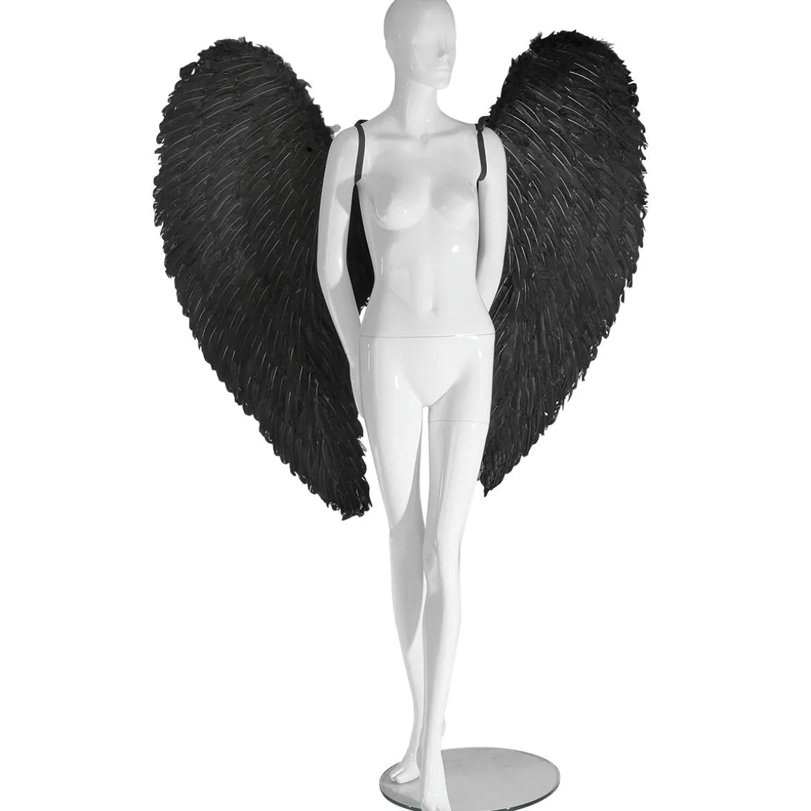 Alas De ángel Negras Con Plumas, Longitud 120 Cm