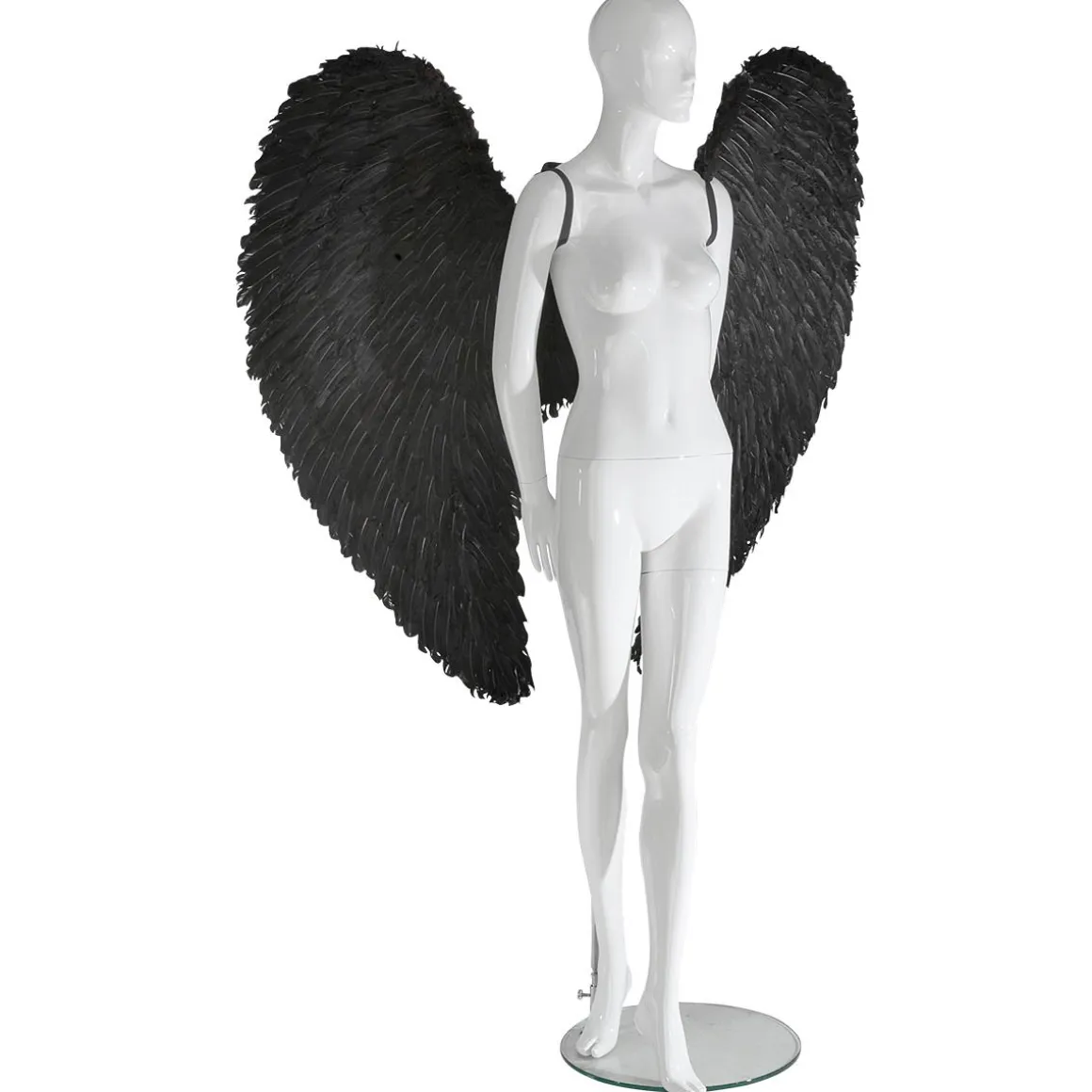 Alas De ángel Negras Con Plumas, Longitud 120 Cm