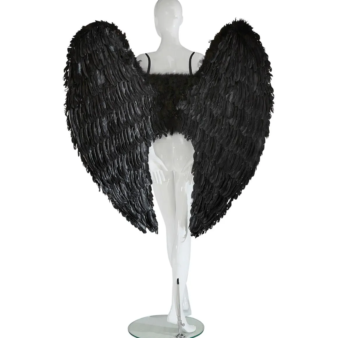 Alas De ángel Negras Con Plumas, Longitud 120 Cm