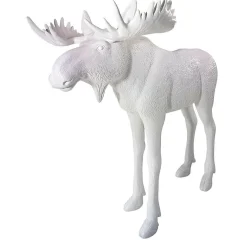 Alce Decorativo Altura 210 Cm, Blanco