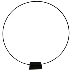 Anillo Decorativo De Metal, Negro Ø 200 Cm