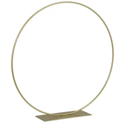 Anillo Decorativo De Metal Con Soporte, Dorado 30 Cm Ø