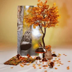 Arce Artificial árbol De Otoño Naranja-amarillo, 270 Cm