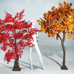 Arce Artificial árbol De Otoño Naranja-amarillo, 270 Cm