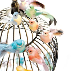 Aves Decorativas, Color Rosa, 10 Cm, 6 Piezas