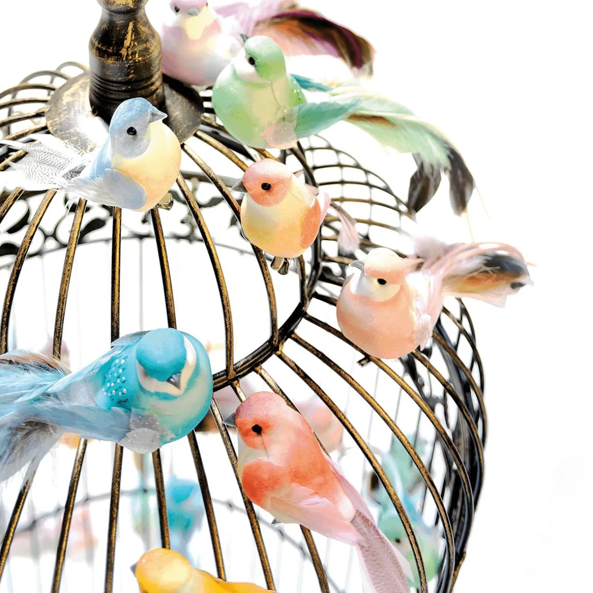 Aves Decorativas, Color Rosa, 10 Cm, 6 Piezas