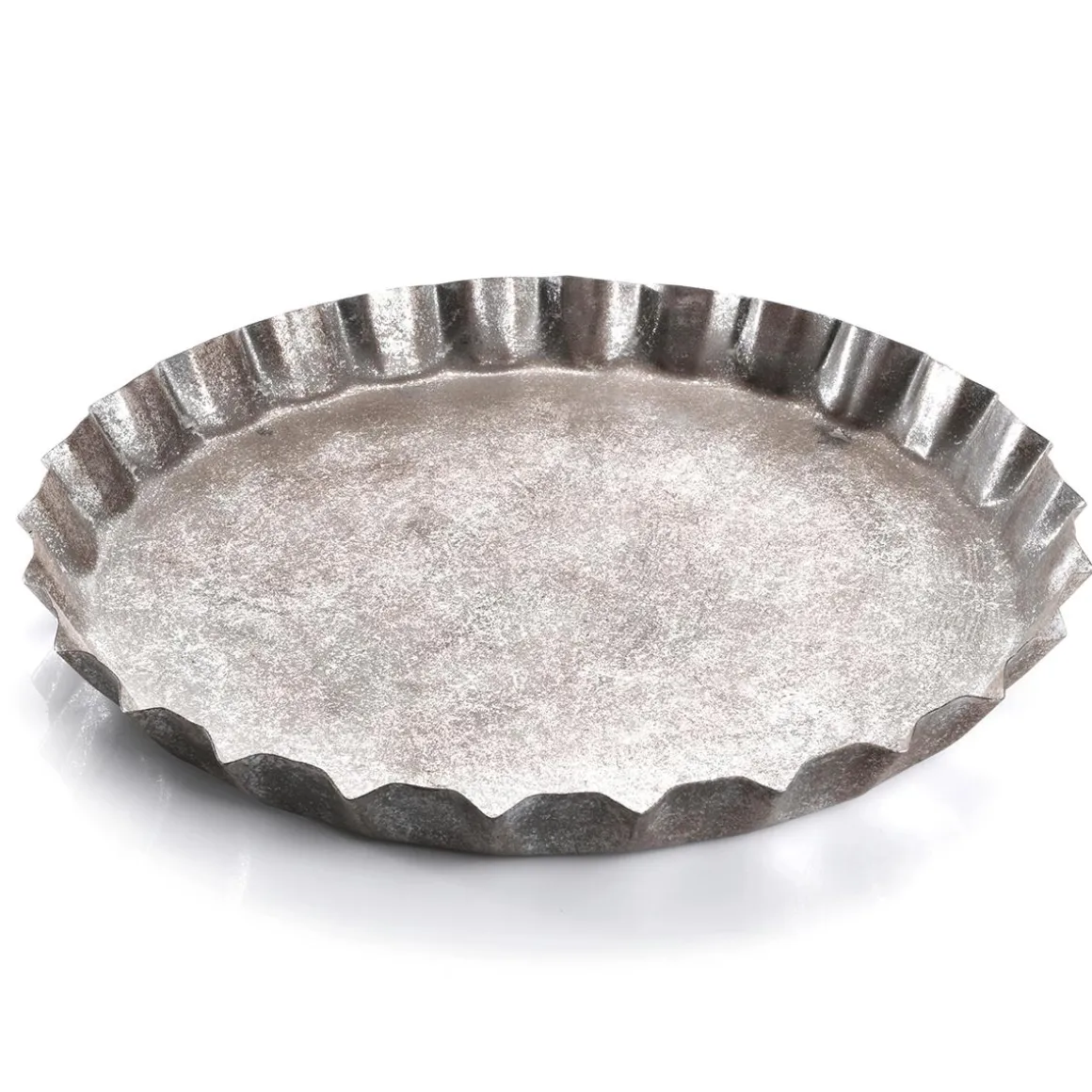 Bandeja De Corcho Con Corona De Metal, 42 Cm Ø, 5 Cm De Altura