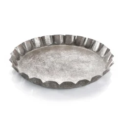 Bandeja De Corcho Con Corona De Metal, 30 Cm Ø, 4 Cm De Altura