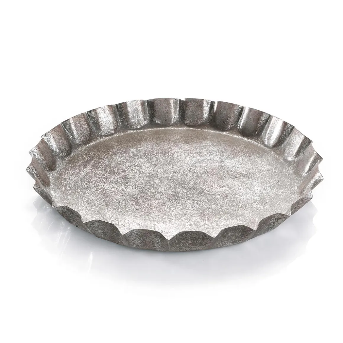 Bandeja De Corcho Con Corona De Metal, 30 Cm Ø, 4 Cm De Altura