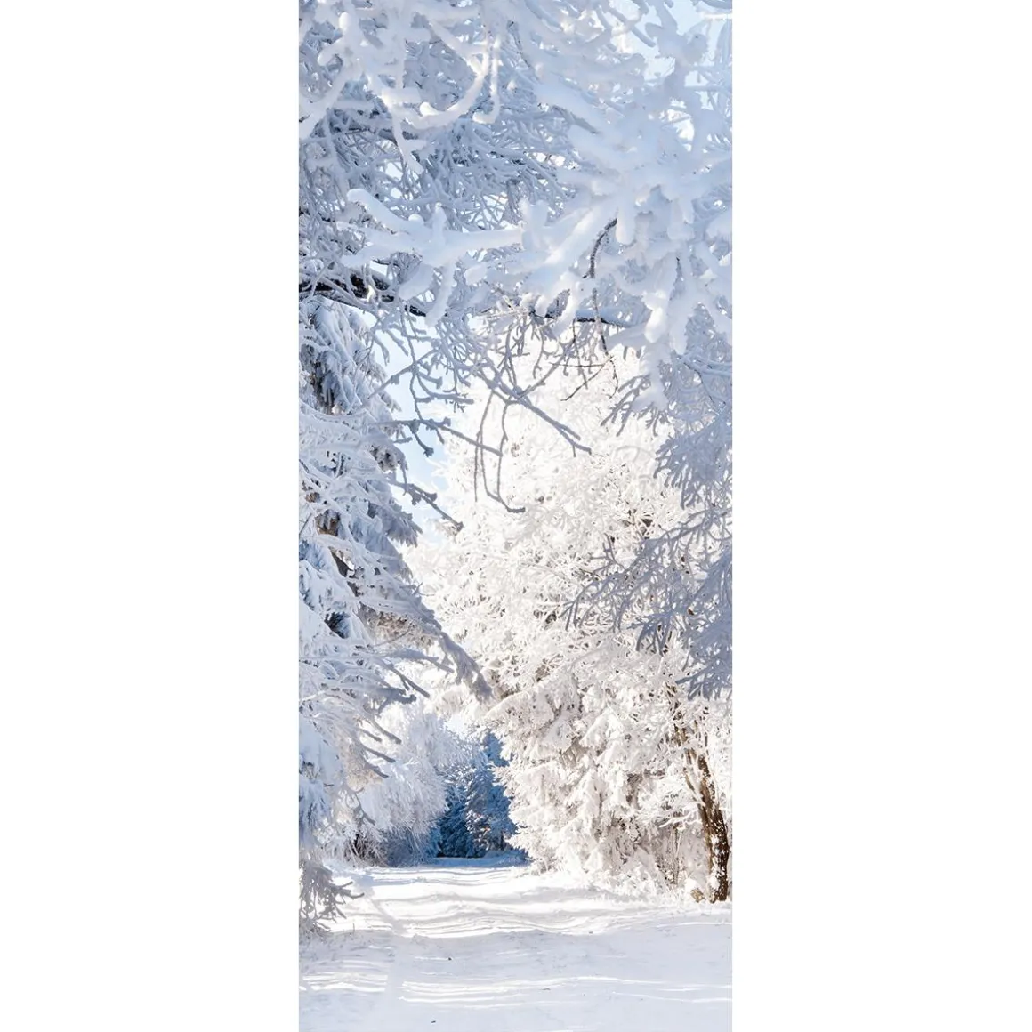 Bandera De Tela Ignífuga "Bosque De Invierno" 75 X 180 Cm