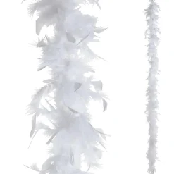 Boa De Plumas, Blanca, 180 Cm