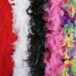 Boa De Plumas, Blanca, 180 Cm