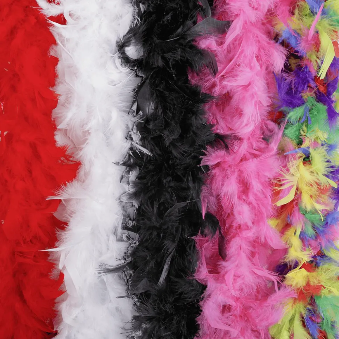 Boa De Plumas, Blanca, 180 Cm