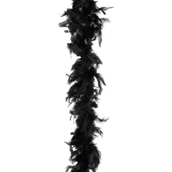 Boa De Plumas, Negra, 180 Cm