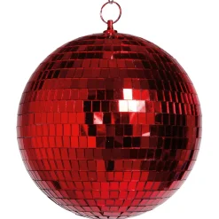 Bola De Discoteca Roja, Ø 20 Cm