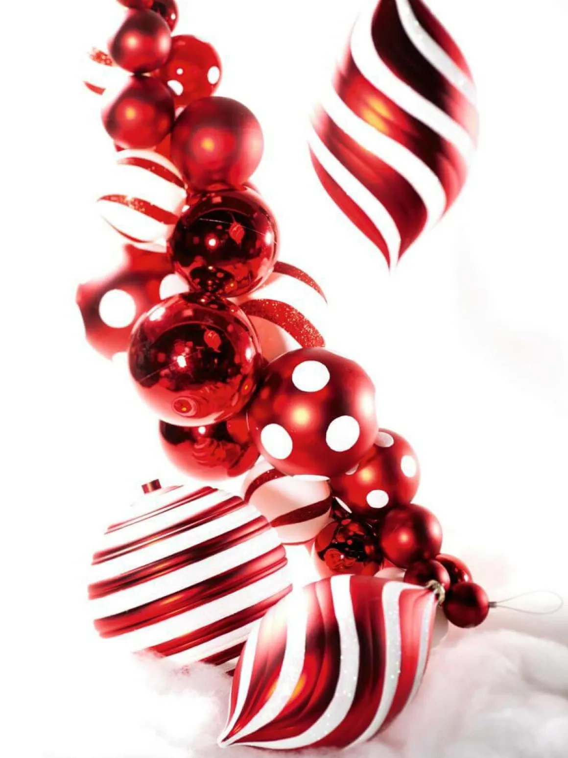 Bola De Navidad, 20 Cm Con Rayas