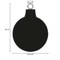 Bola De Navidad, Color Rojo, Ø 150 Cm