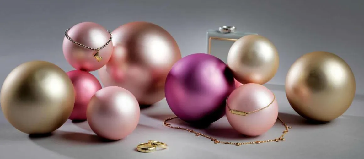 Bola De Navidad De Vidrio 8 Cm, Oro Oscuro, 6 Piezas