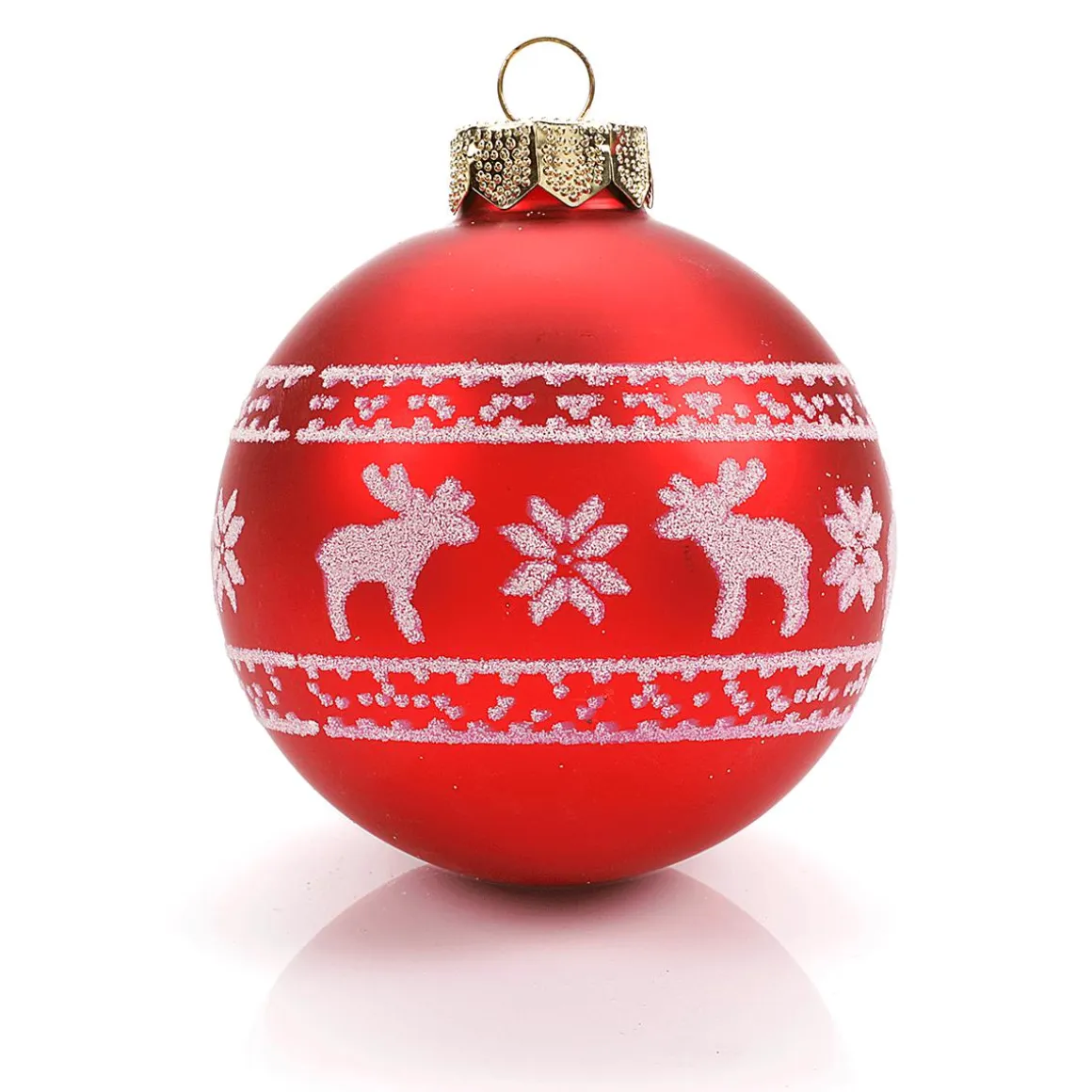 Bola De Navidad De Vidrio "Nordic" 8 Cm, 12 Piezas