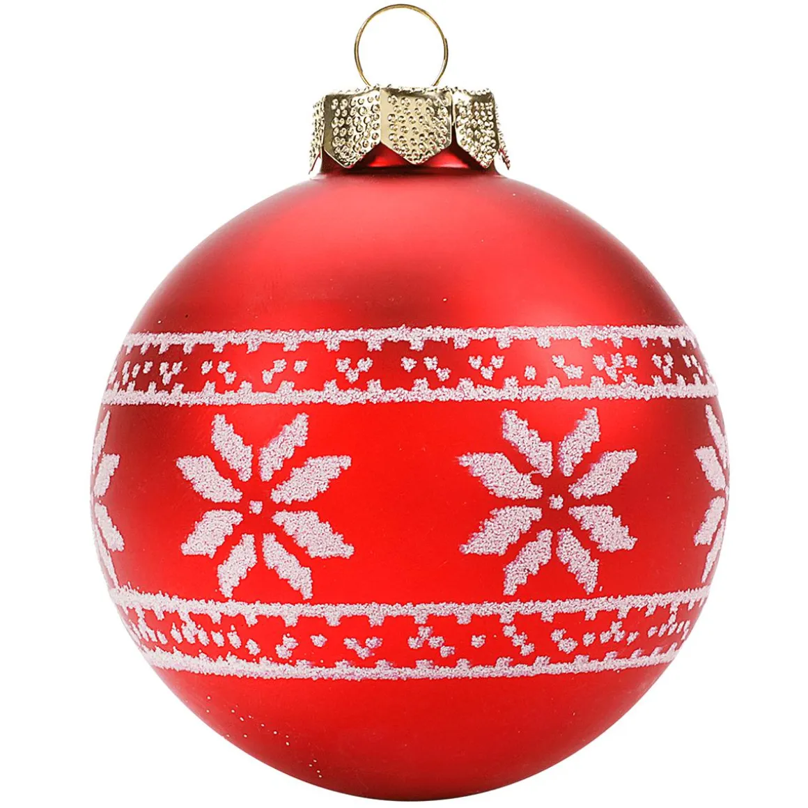Bola De Navidad De Vidrio "Nordic" 8 Cm, 12 Piezas