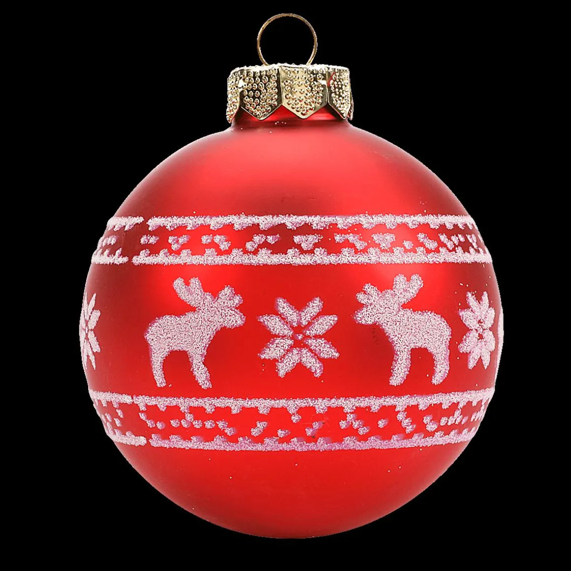 Bola De Navidad De Vidrio "Nordic" 8 Cm, 12 Piezas