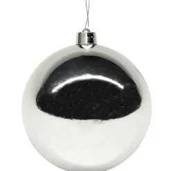 Bola De Navidad XXL Plata Brillante, 40 Cm