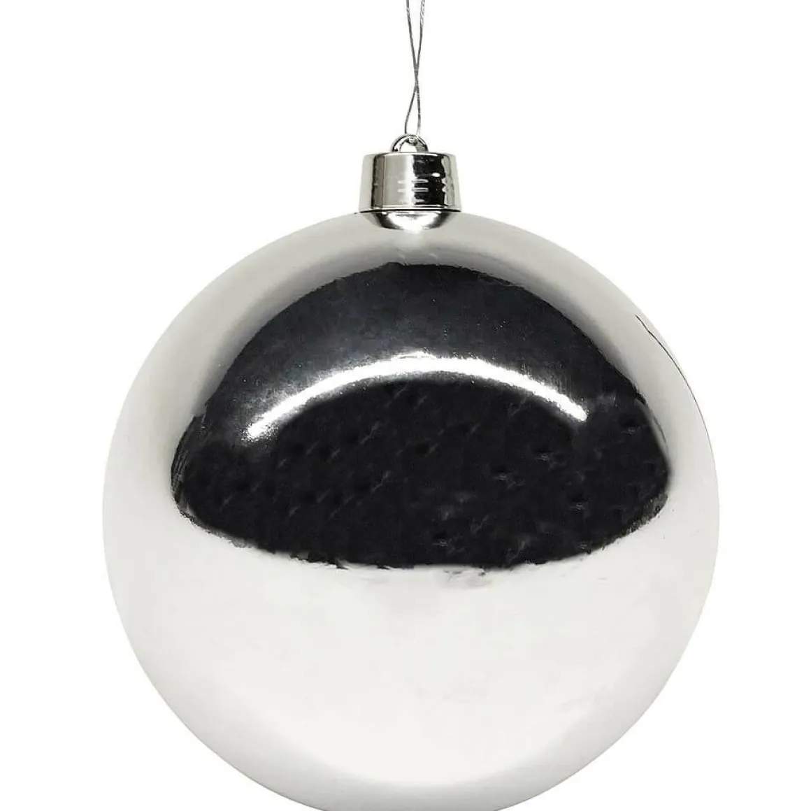 Bola De Navidad XXL Plata Brillante, 40 Cm