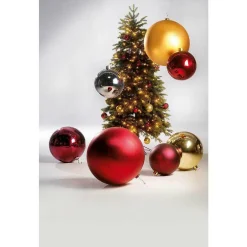 Bola De Navidad XXL Plata Brillante, 40 Cm