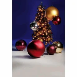 Bola De Navidad XXL Plata Mate, 40 Cm