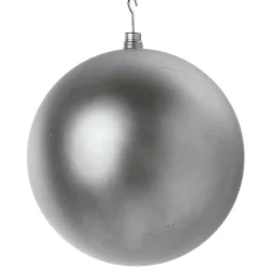 Bola De Navidad XXL Plata Mate, 50 Cm