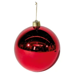 Bola De Navidad XXL Roja Brillante, 30 Cm