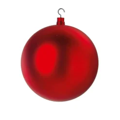 Bola De Navidad XXL Roja Mate, 40 Cm