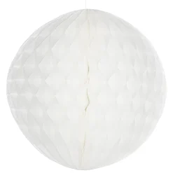Bola De Nido De Abeja Blanca, Ignífuga, B1 30 Cm Ø