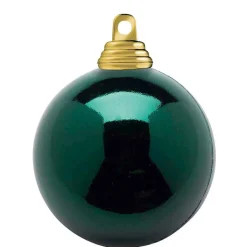 Bolas De Navidad Brillantes De Plástico Ignífugo De 6 Cm De Diámetro - 24 Unidades.