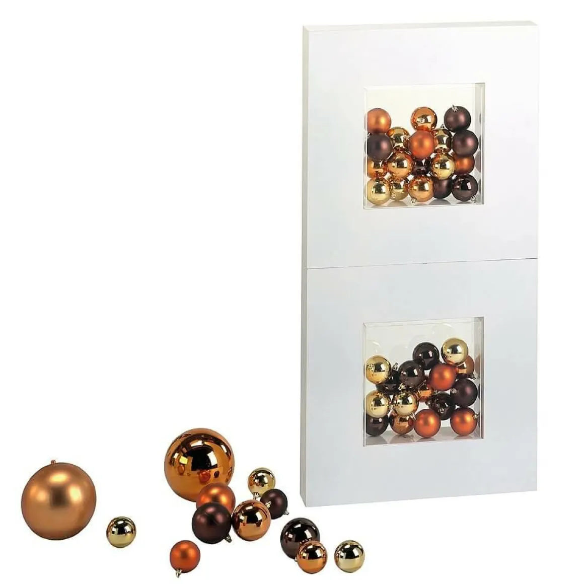 Bolas De Navidad De Plástico Brillante, 6 Cm Ø - 24 Piezas