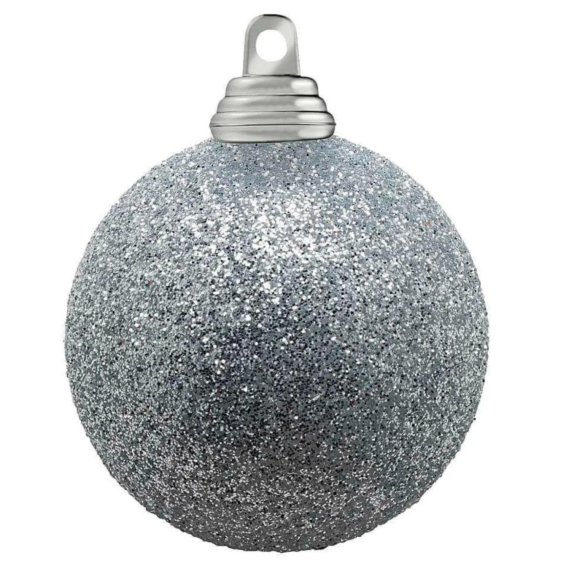 Bolas De Navidad De Plástico Con Purpurina De 6 Cm De Diámetro - 6 Piezas