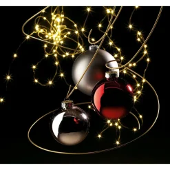 Bolas De Navidad De Plástico Sin Costura, Marrón Brillante Ø 8 Cm